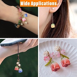16Pcs 4 Colors Gradient Color Opaque Acrylic Beads&nbsp;MACR-CJ0002-32