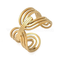 304 Stainless Steel Cuff Rings&nbsp;RJEW-P150-01G