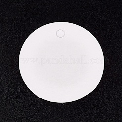 紙ギフトタグ  hange tags  美術工芸用  クリスマスのために  ウサギ柄のフラットラウンド  カラフル  30x0.3mm  穴：3mm&nbsp;CDIS-L003-D09