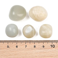 天然グリーンムーンストーンビーズ  タンブルストーン  ナゲット  穴なし/ドリルなし  花瓶フィラーの宝石  15~23x18~28x6~21mm&nbsp;GG-CBAD0F6-A19-01