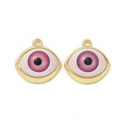 ラックメッキライトゴールド合金アクリルパンツ  ナザールボンジュウ  ミックスカラー  17x16.5x7~7.5mm  穴：1.5mm&nbsp;PALLOY-O109-05LG