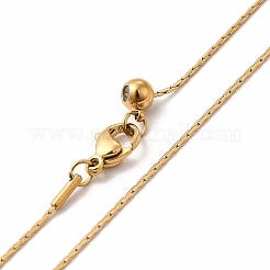Ion Plating(IP) 304 Stainless Steel Boston Link Chains Necklace for Men Women&nbsp;STAS-E185-05G