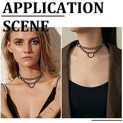 Punk-style Imitation Leather Chocker Necklaces&nbsp;NJEW-CL0001-29
