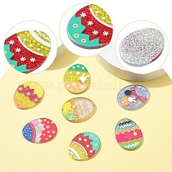 14Pcs 7 Styles Easter Egg Bunny Acrylic Pendants&nbsp;FIND-CJ0001-70
