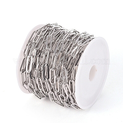 304 Stainless Steel Paperclip Chains&nbsp;CHS-CJC0001-03P