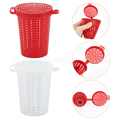 28Pcs 2 Colors Plastic Fishing Bait Cage&nbsp;AJEW-WR0003-05
