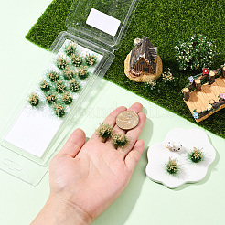 樹脂製ミニグラスタフト  人工芝モデル  DIYサンドテーブル素材用  きいろ  10~18mm&nbsp;AJEW-WH20120-10A-05
