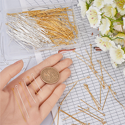 600Pcs 6 Styles Brass Eye Pin&nbsp;KK-SP0001-74