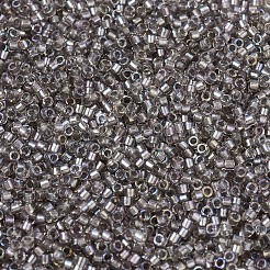 MIYUKIデリカビーズ  シリンダー  日本製シードビーズ  11/0  （db1772)スパークリングピューターライニングクリスタルAB  1.3x1.6mm  穴：0.8mm  約20000個/袋  100 G /袋&nbsp;SEED-J020-DB1772