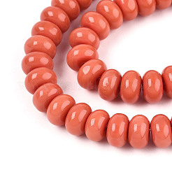 Opaque Solid Color Glass Beads Strands&nbsp;X-GLAA-ZX008-8mm-18E