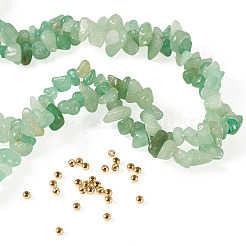 1 Strand Natural Green Aventurine Chip Beads Strands&nbsp;G-TAD0001-02A