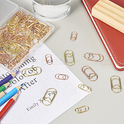 200Pcs 4 Style Carbon Steel Paper Clips&nbsp;FIND-TA0002-17