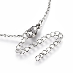 Brass Micro Pave Clear Cubic Zirconia Pendant Necklaces&nbsp;NJEW-O108-11P