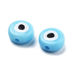 Opaque Printed Acrylic Beads&nbsp;OACR-G038-04E