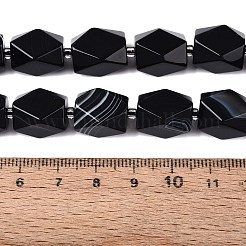 Natural Black Agate(Dyed & Heated) Beads Strands&nbsp;G-Q608-11A