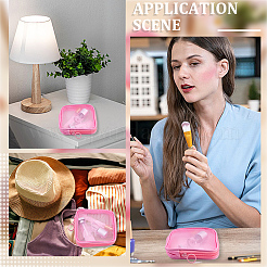 4Pcs Nylon Mesh and Polyester Fiber Cosmetic Zipper Storage Clutch Bags&nbsp;ABAG-CN0001-57A