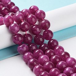Dyed Natural Malaysia Jade Beads Strands&nbsp;G-G021-02C-03