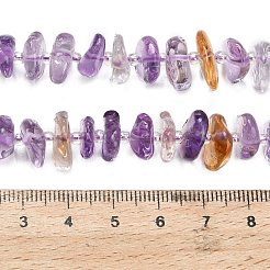 天然石アメトリンビーズ連売り  ナゲット  シードビーズで  グレードA  9~12x9~12x3.5~5mm  穴：0.8mm  約63~65個/連  14.76''~15.35''（37.5~39センチメートル）&nbsp;G-Z124-A02-01