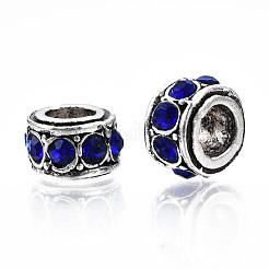 Alloy Rhinestone European Beads&nbsp;MPDL-Q212-001A-RS