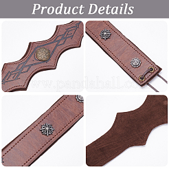 PUレザー&合金ヘッドバンド ヘアアクセサリー 女性 女の子用  シエナ  1380mm&nbsp;OHAR-WH20009-02C-01