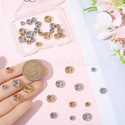 36Pcs 6 Styles 304 Stainless Steel Beads&nbsp;STAS-BBC0008-49