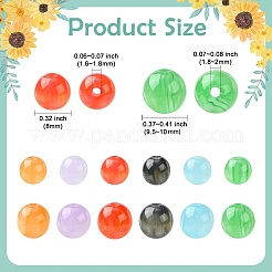 280Pcs 14 Styles Resin Beads&nbsp;RESI-CJ0004-66