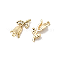 Brass Micro Pave Cubic Zirconia Pendants&nbsp;KK-A275-04B-G