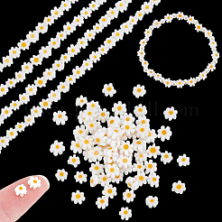 2連売りの手作りミルフィオリガラスビーズ連売り  花  オレンジ  5.5~8x2.5mm  穴：1mm  約64~67個/連  15.75インチ〜16.34インチ（40~41.5cm）&nbsp;LAMP-GA0001-17C-02