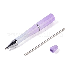ビーズペン  プラスチックボールペン  ジュエリービーズ付きDIYパーソナライズペン用  ライラック  145~148x11.4mm&nbsp;MAK-A018-06C