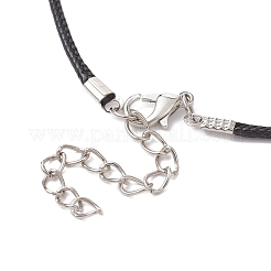 Alloy Sword Pendant Necklace with Waxed Cords&nbsp;X-NJEW-JN04473