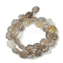 Natural Grey Agate Bead Strands&nbsp;G-H023-B20-01