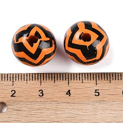 Halloween wood beads&nbsp;WOOD-S064-01A