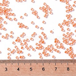 トーホー 11/0ラウンドビーズ  日本製シードビーズ  （802)つの明るいネオンオレンジ  2.2mm  穴：0.8mm  約5555個/50g&nbsp;SEED-XTR11-0802