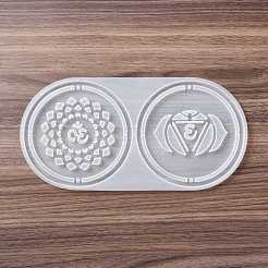 Meditation Yoga Pendants Cup Mat Silicone Molds&nbsp;DIY-B056-02A