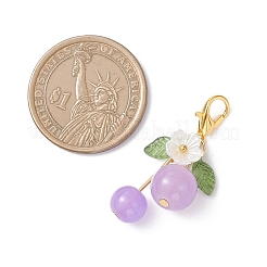 6Pcs Glass & Acrylic Pendant Decorations&nbsp;HJEW-JM04594