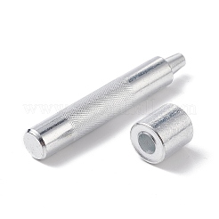 45＃スチールアイレットのインストールツール  グロメットリペアパンチセット  ステンレス鋼色  9.4x1.5cm  ピン：7.5mm  ペデスタル：20x20mm  穴：9.5mm.&nbsp;TOOL-XCP0001-62