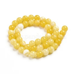 Natural White Jade Beads Strands&nbsp;G-G843-01-8mm