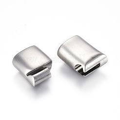 変色しにくい304ステンレススチール製のマグネット留め具と接着端  長方形  ステンレス鋼色  29x14x8.5mm  穴：6x12mm&nbsp;LS-STAS-G101-44P