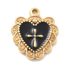 304 Stainless Steel Enamel Pendants&nbsp;STAS-M092-12G
