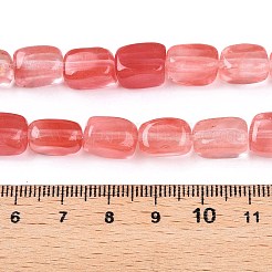 Cherry Quartz Glass Beads Strands&nbsp;G-T138-100