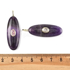 Natural Amethyst Pendants&nbsp;G-D357-02B