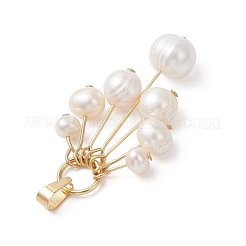 Natural Cultured Freshwater Pearl Graduated Beaded Pendants&nbsp;PALLOY-JF05050