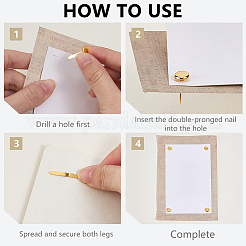 300Pcs Alloy Brads&nbsp;FIND-GF0009-77P