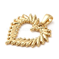 304ステンレスペンダント  ハートチャーム  ゴールドカラー  26x24x2mm  穴：5.5x3mm&nbsp;STAS-L272-016G