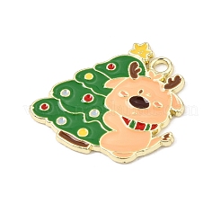Christmas Alloy Enamel Pendants&nbsp;AL-CBA5CD4-02G-01