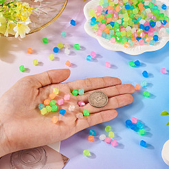500Pcs Luminous Transparent Acrylic Beads&nbsp;MACR-TA0002-57B
