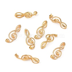 Brass Screw Eye Peg Bails Pendants&nbsp;KK-T062-108G-NF