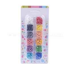 12 Colors Pearlized Plated Handmade Porcelain Cabochons&nbsp;PORC-JP0001-14-5mm