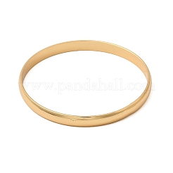 304 Stainless Steel Plain Bangles for Women Men&nbsp;BJEW-Z167-01G-01