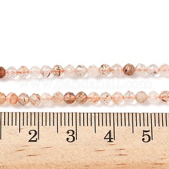 Natural Rutilated Quartz Beads Strands&nbsp;G-L622-C06-3mm